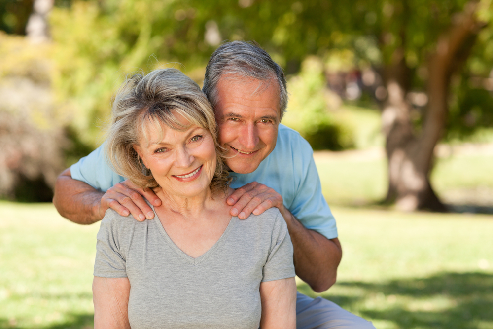 Portrait of a lovely senior couple